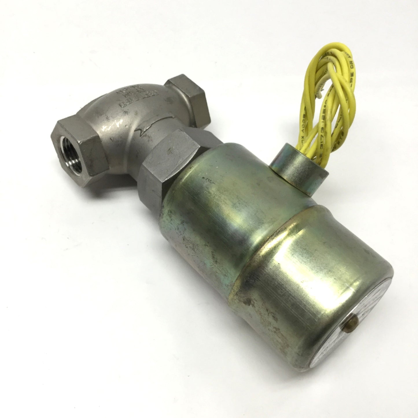 Used Gould KX3EPEP62 Deionized Water Solenoid NC Valve, 5-60psi, 1/2" NPT, 120VAC