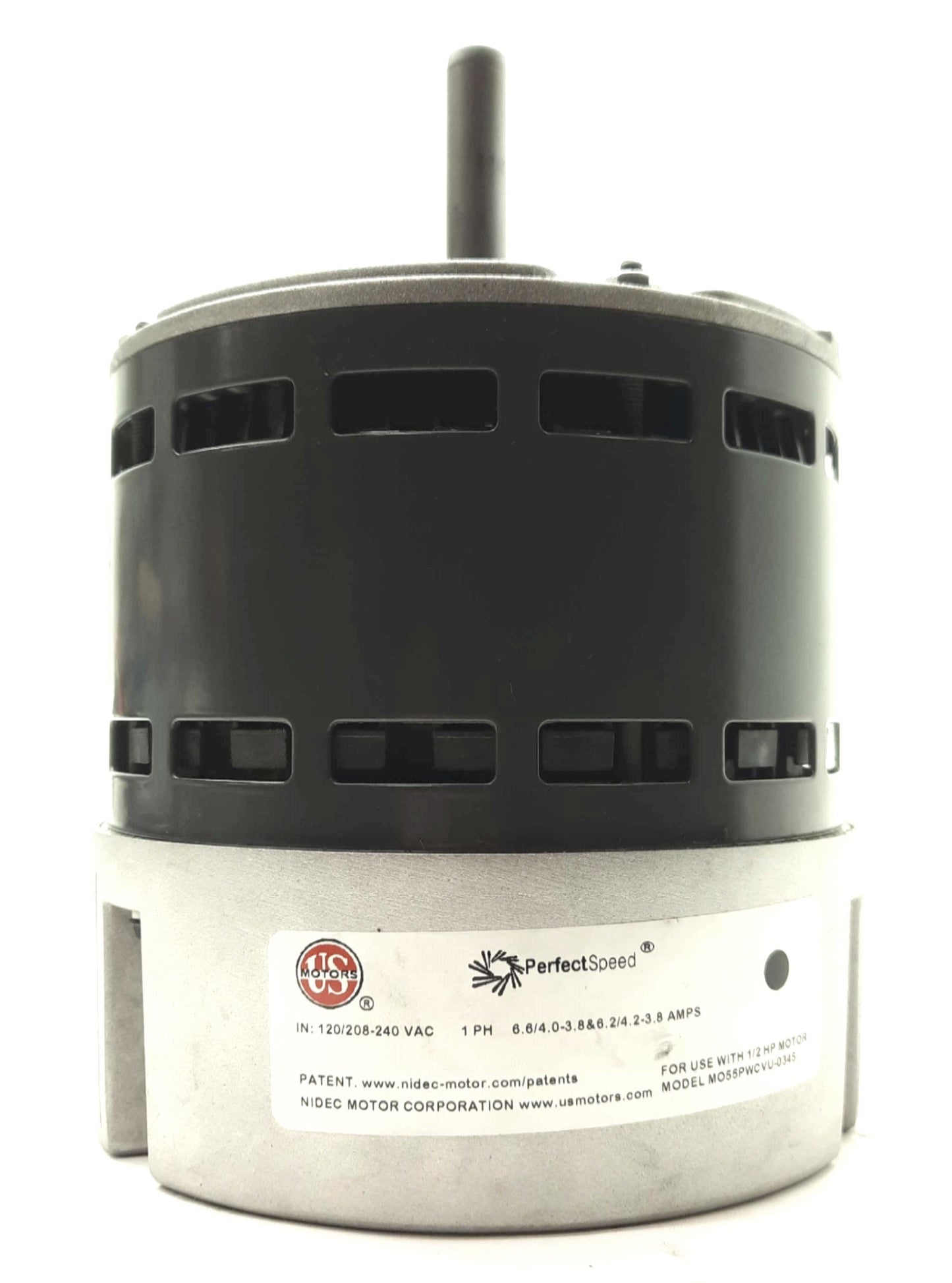Used Nidec MO55PWCVU-0345 PerfectSpeed HVAC Motor «HP 300-1250RPM 120/240VAC NEMA 48