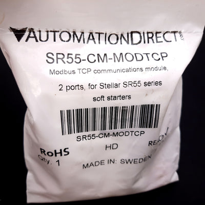 New Automation Direct SR55-CM-MODTCP Modbus TCP Communication Module, 2-Port RJ45