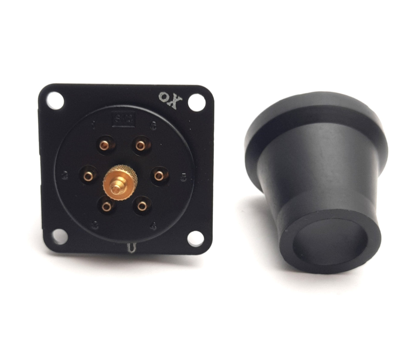 New SMC DM6-04NU-C1 Panel Mount Pneumatic Multi-Connector 6-Tubes, 4mm O.D.