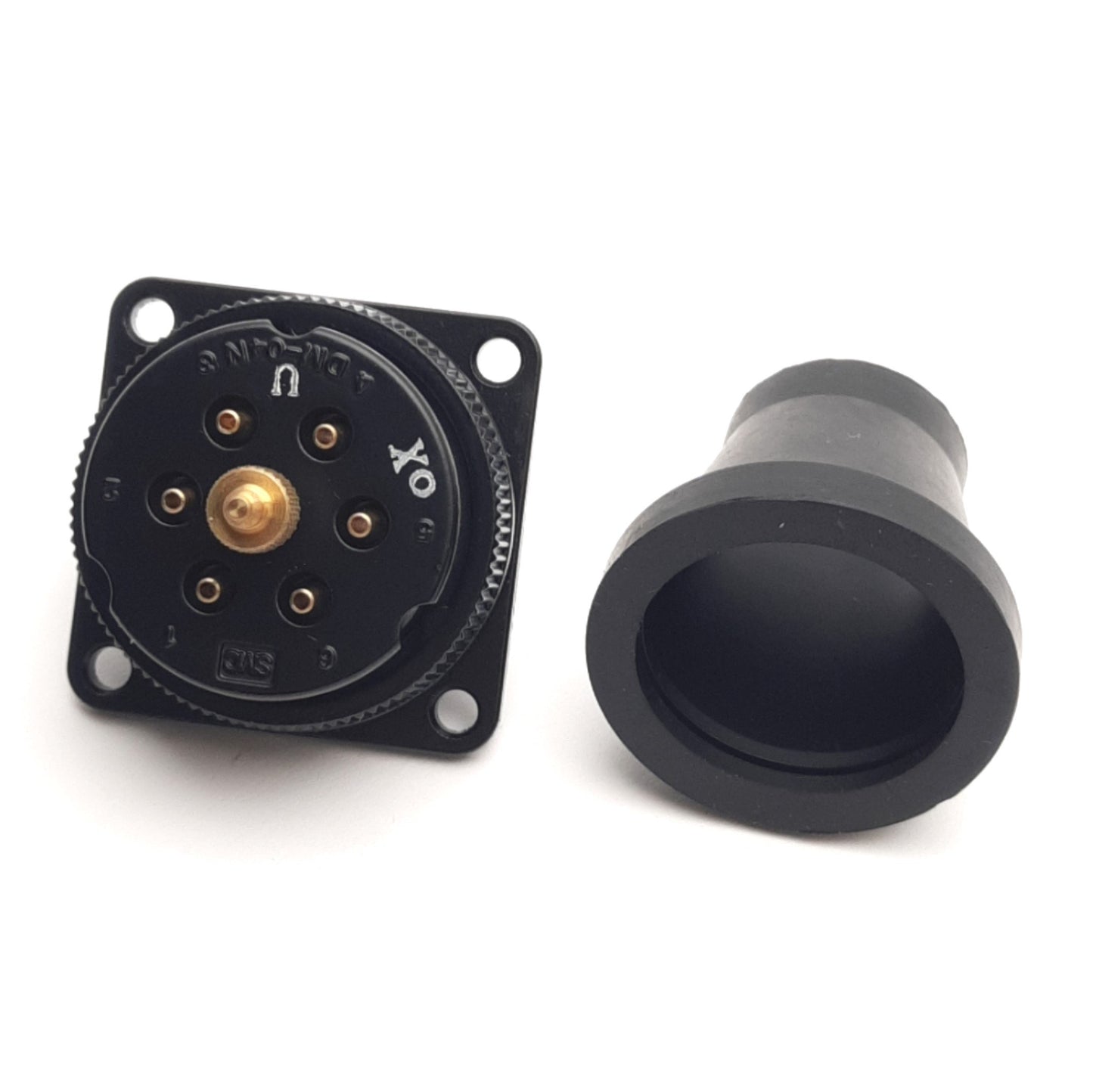 New SMC DM6-04NU-C1 Panel Mount Pneumatic Multi-Connector 6-Tubes, 4mm O.D.