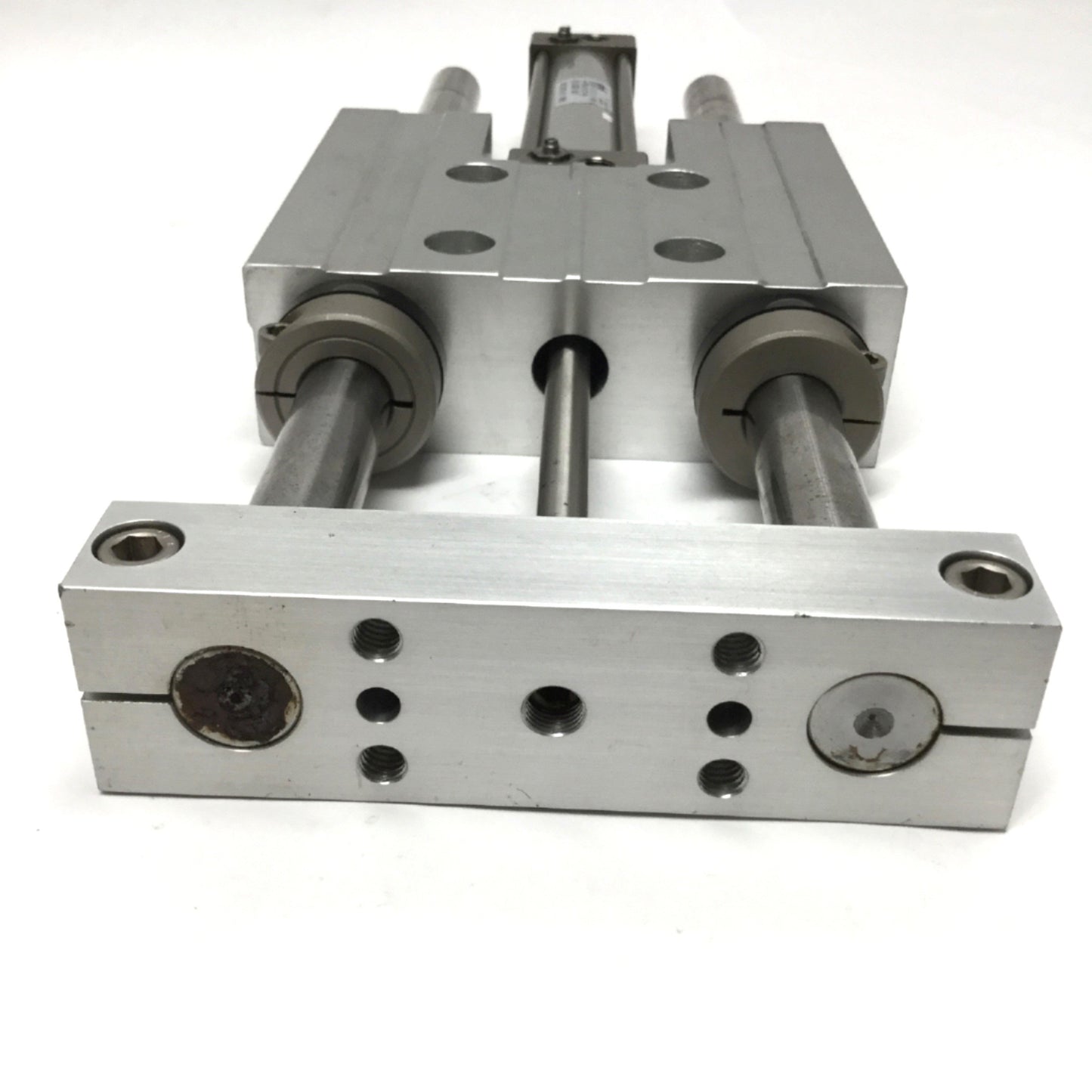 Used PHD SED24 X 4 X 3-AR-J2-M-PB-V1-Z1 Air Cylinder Thruster Slide, 4" Stroke