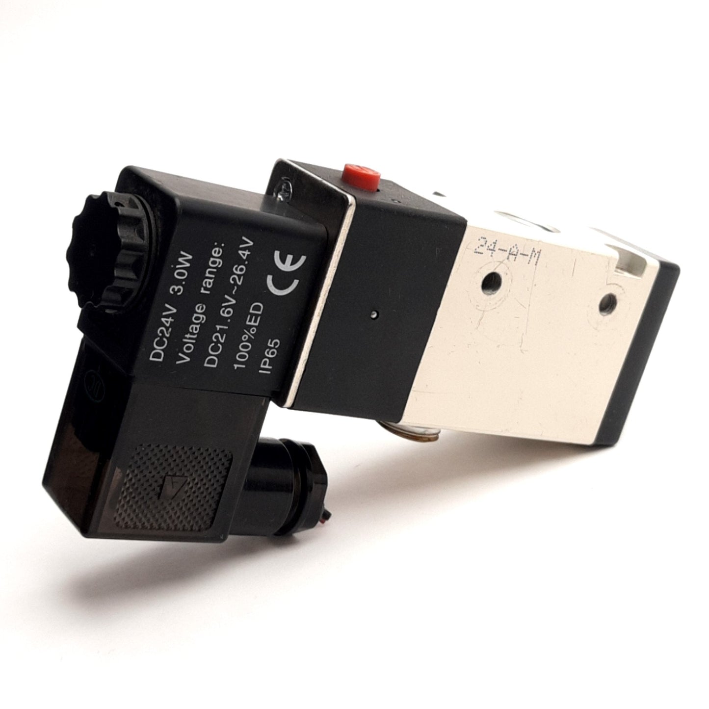 Used Automation Direct AVS-3312-24D Nitra Solenoid Valve, 2-Pos 3-Port, N.C., 24V DC