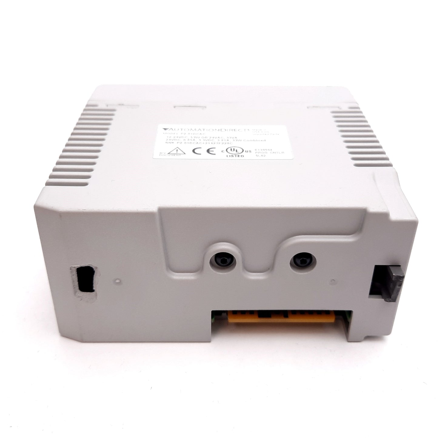 Used Automation Direct P2-01DCAC P2000 PLC Power Supply, Out: 24VDC 33W, Broken Mount