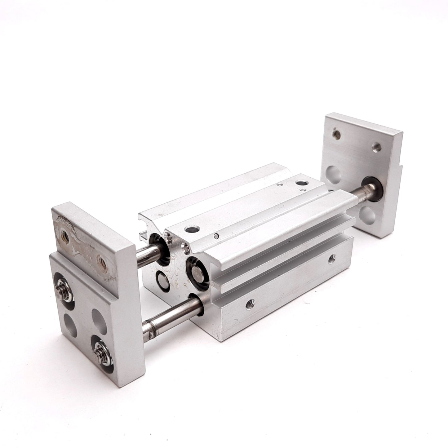 Used SMC MHL2-10D1 Pneumatic Gripper, Bore: 10mm, Stroke: 40mm, 0.15-0.6MPa, M5x0.8