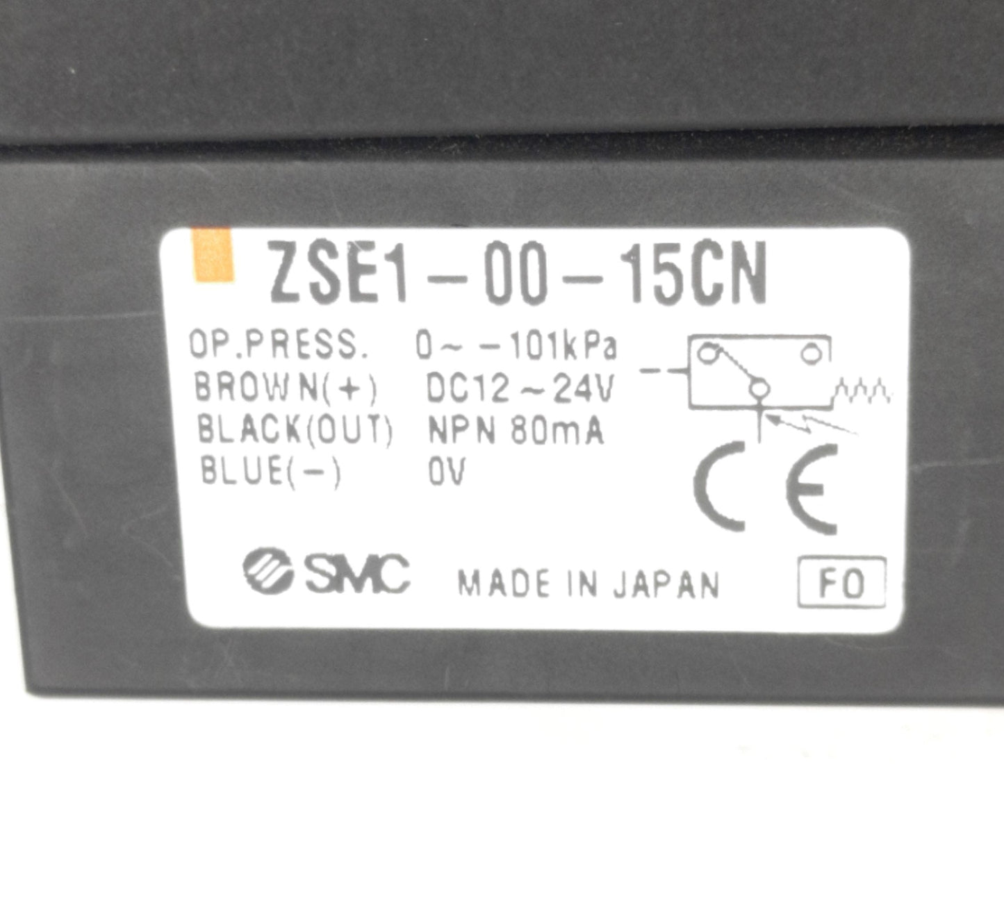 Used SMC NZM131HT-K5LO-E-15CL Vacuum Ejector W/ Switch & Valves, 24V DC, 30 to 80 Psi