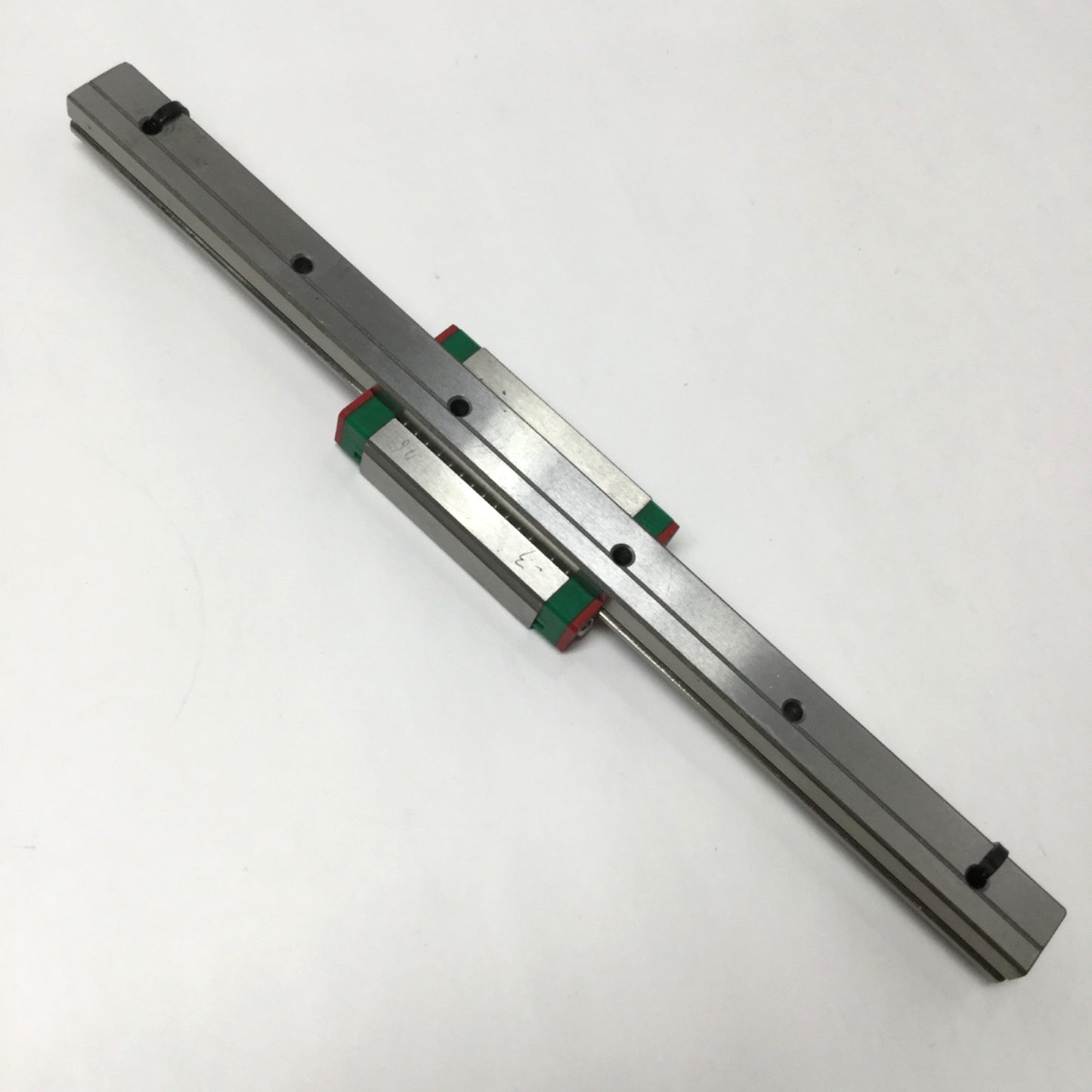 Used Hiwin MGN15HH Ball Bearing Carriage Block Slide on 230mm (9") Linear Guide Rail
