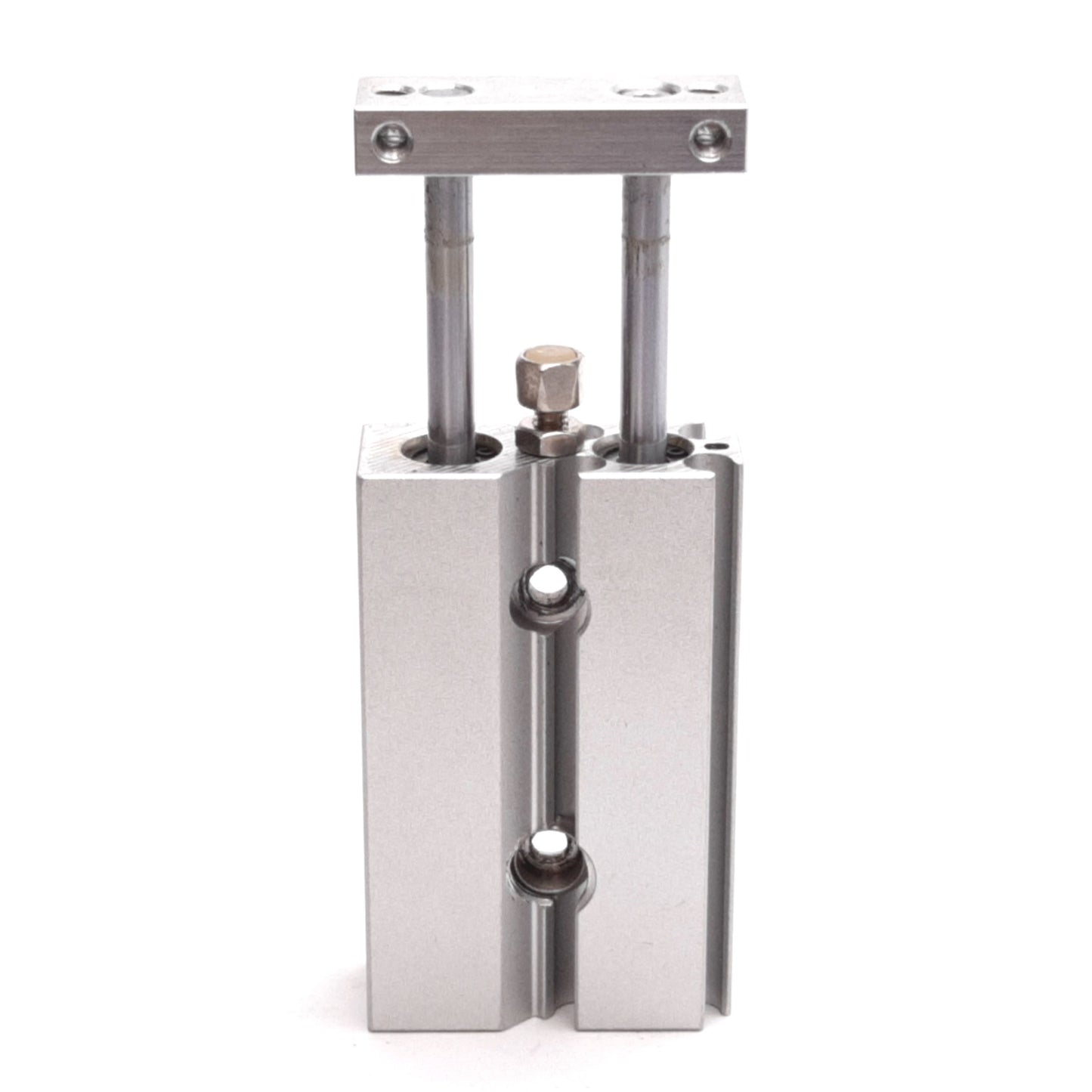 Used SMC CXSJL6-20 Compact Dual Rod Cylinder, Bore: 6mm, Stroke: 20mm, 0.7MPa, M3x0.5