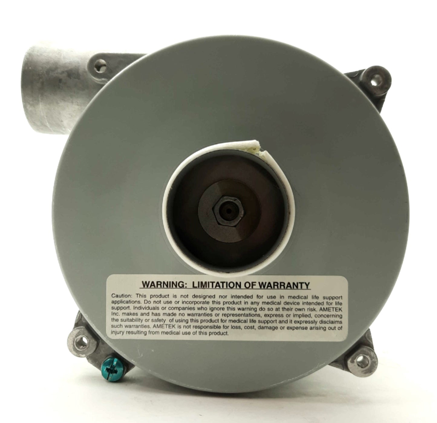 Used AMETEK 116637-03 Windjammer Blower Fan, 5.7", 130.5CFM, 1.75" In/Out, 120VAC 4A