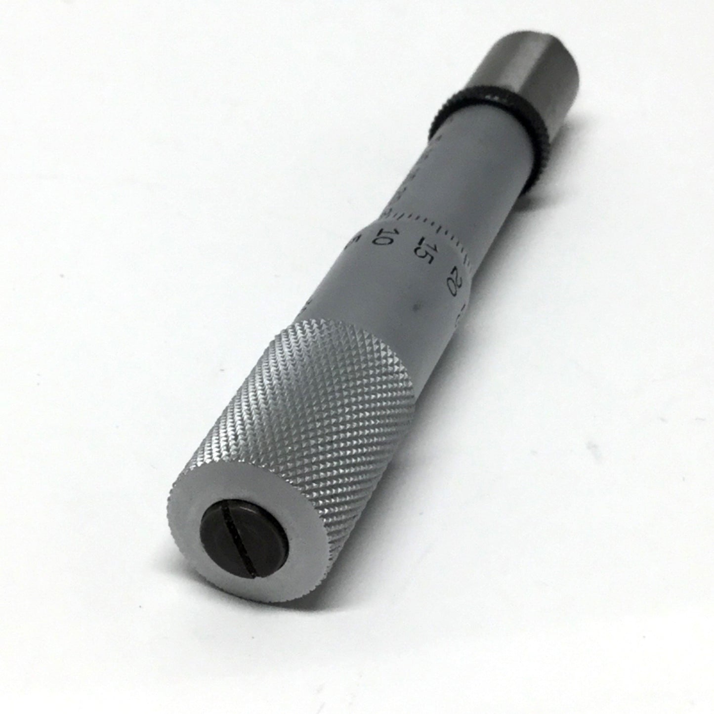 Used Starrett 263M Micrometer Head, 0-25mm Range, 0.01mm Grad, Flat Spindle Face