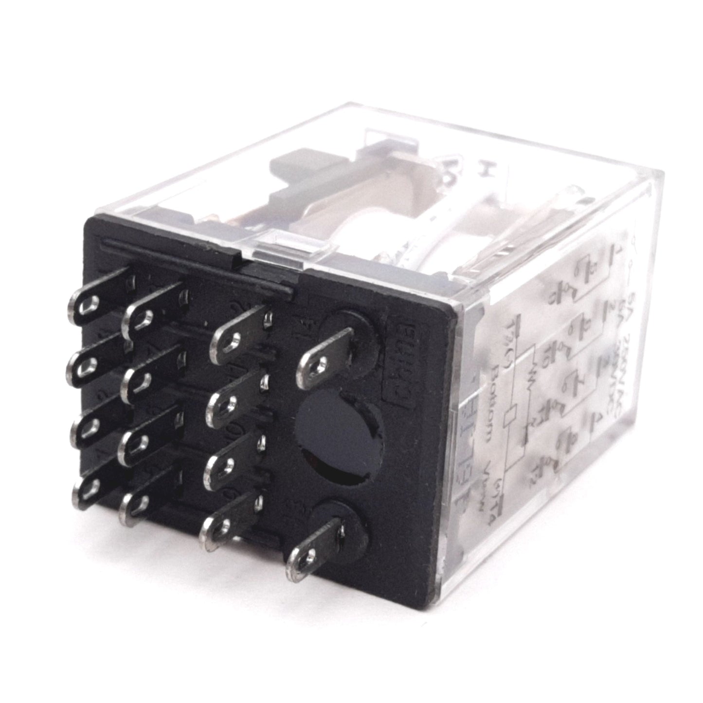 Used Kacon HR705-4PL-24VDC Relay, 4PDT, Coil: 24VDC, Rating: 5A 250VAC 30VDC