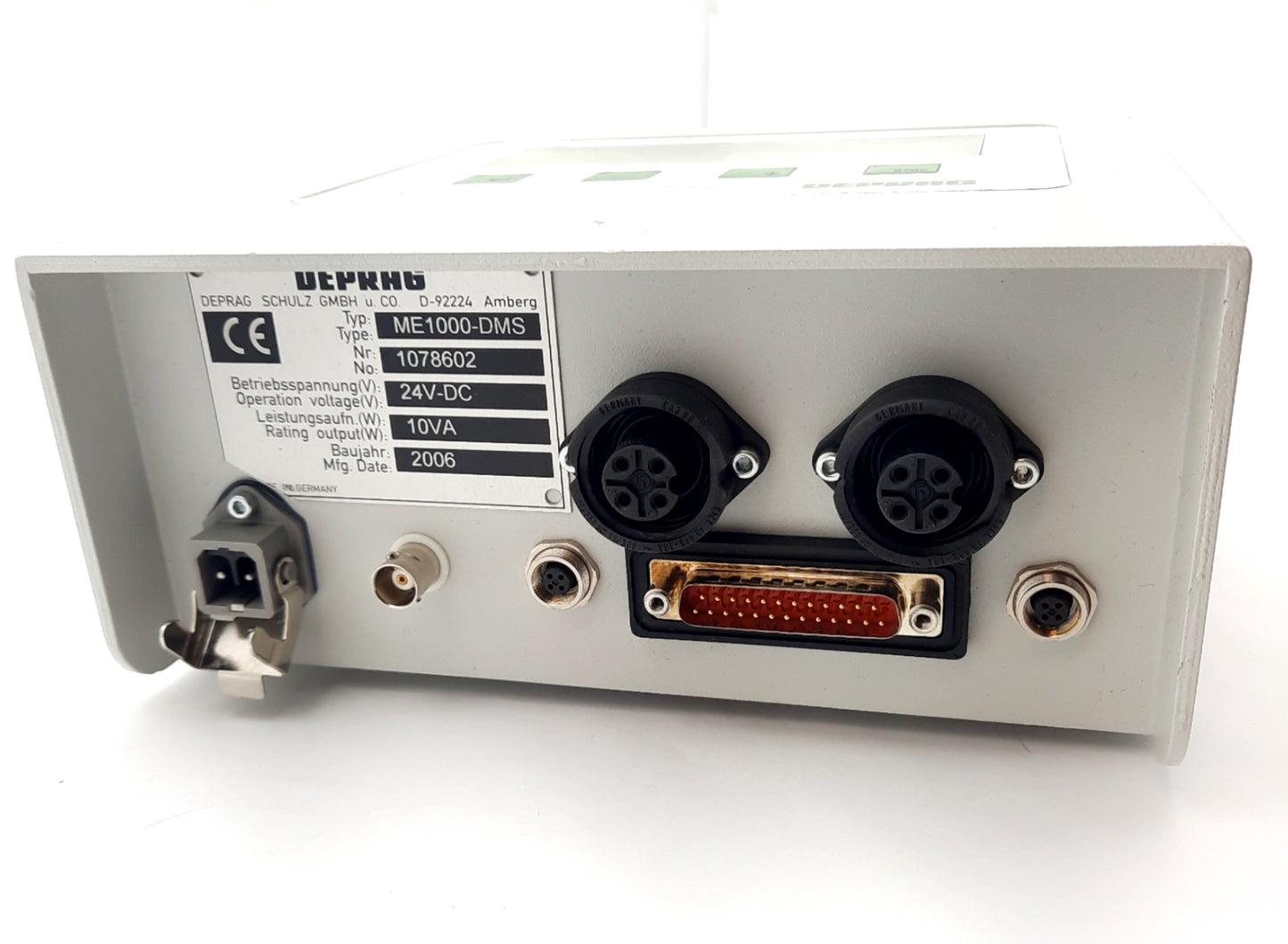New Deprag ME1000-DMS Torque Measuring Electronic Control Box 24VDC 10VA, 0.1-400Nm