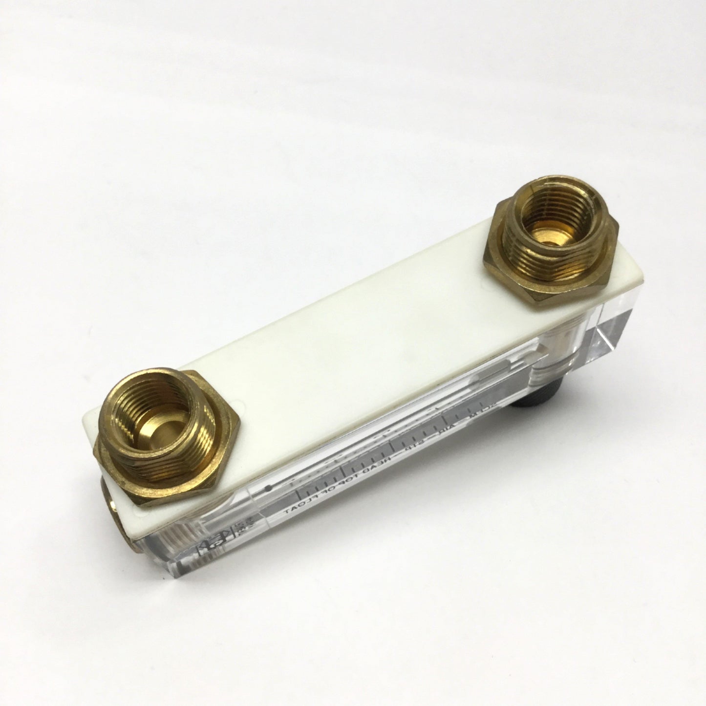 Used King Instrument 75301112C17 Acrylic Tube 2" Flowmeter w/Valve, 0-4SCFM, 1/4" NPT