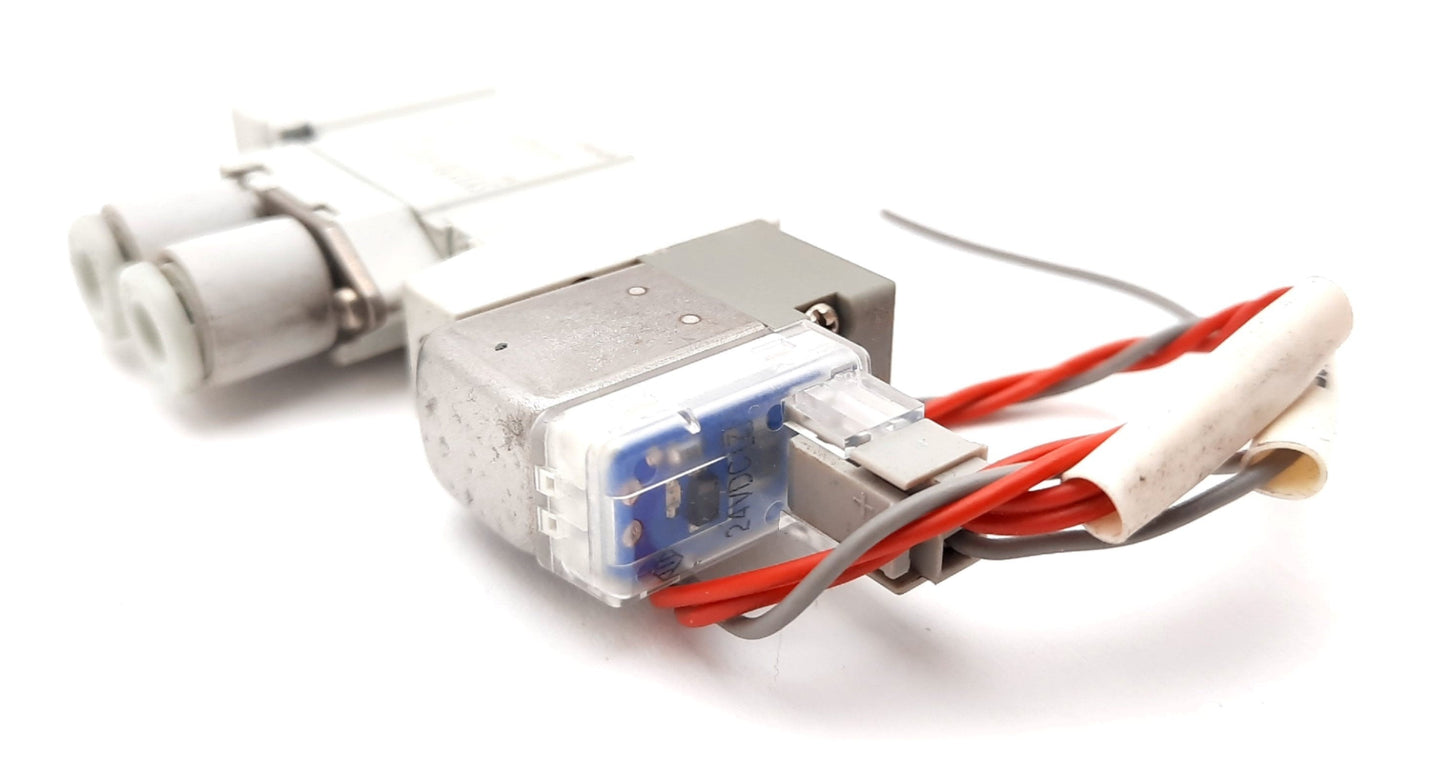 Used SMC SY3120-5LOZ-C4 Solenoid Valve, 2-Position 5-Port, 24VDC, 0.15-0.7MPa