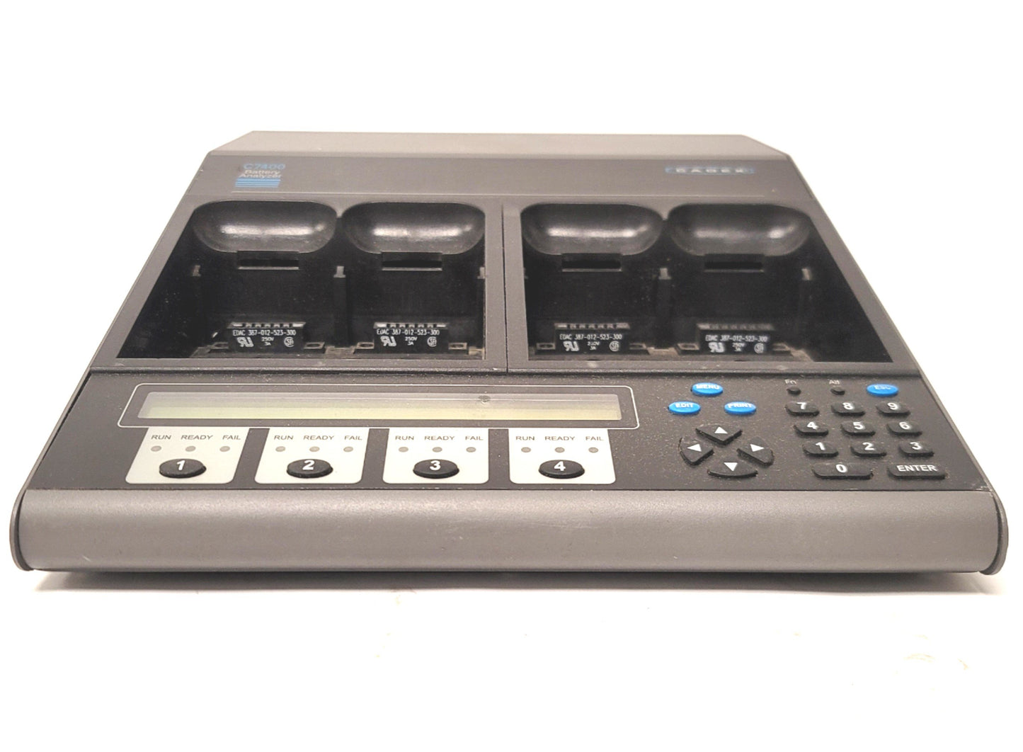 Used Cadex C7400 Advanced Battery Analyzer 4-Station, 80W 1.2-16V, 100mA-4A