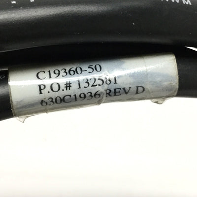 Used Aerotech C19360-50 NDrive Brushless Motor Stage Controller 4-pin Power Cable, 5m