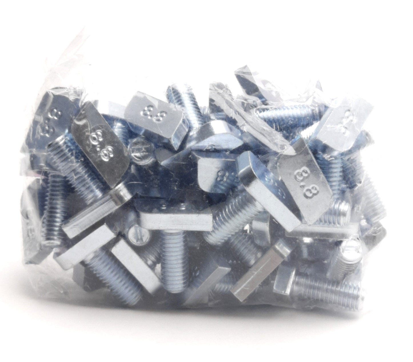 New Lot of 50 Dorner FATB-20 T-Bolts, Steel With Zinc Plated, 20mm Length, M8 Thread