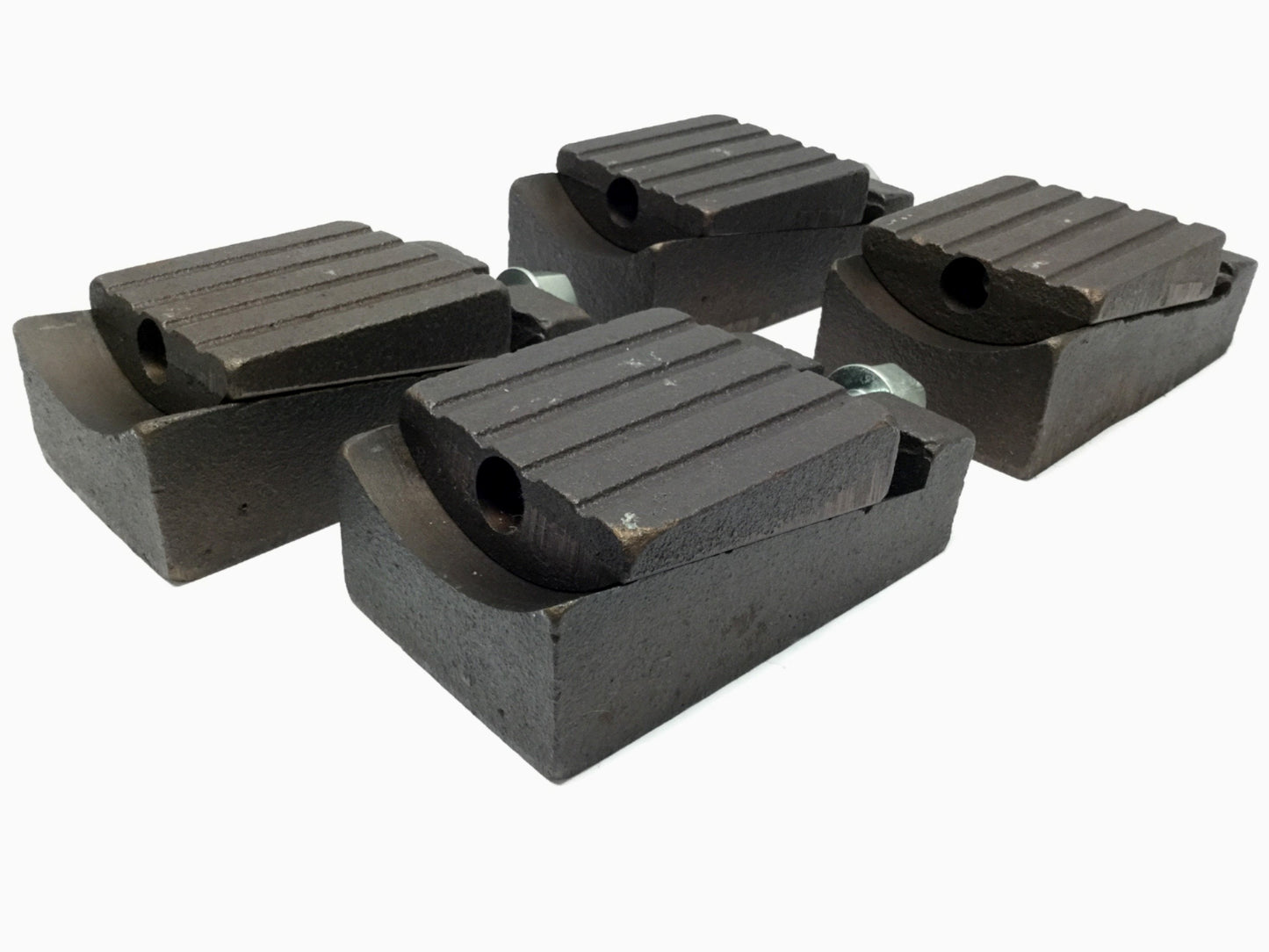 Used Lot of 4 JD1-1 Machine Leveling Wedge Jack Blocks 10mm Rise, 3.5" x 6" x 2.25"