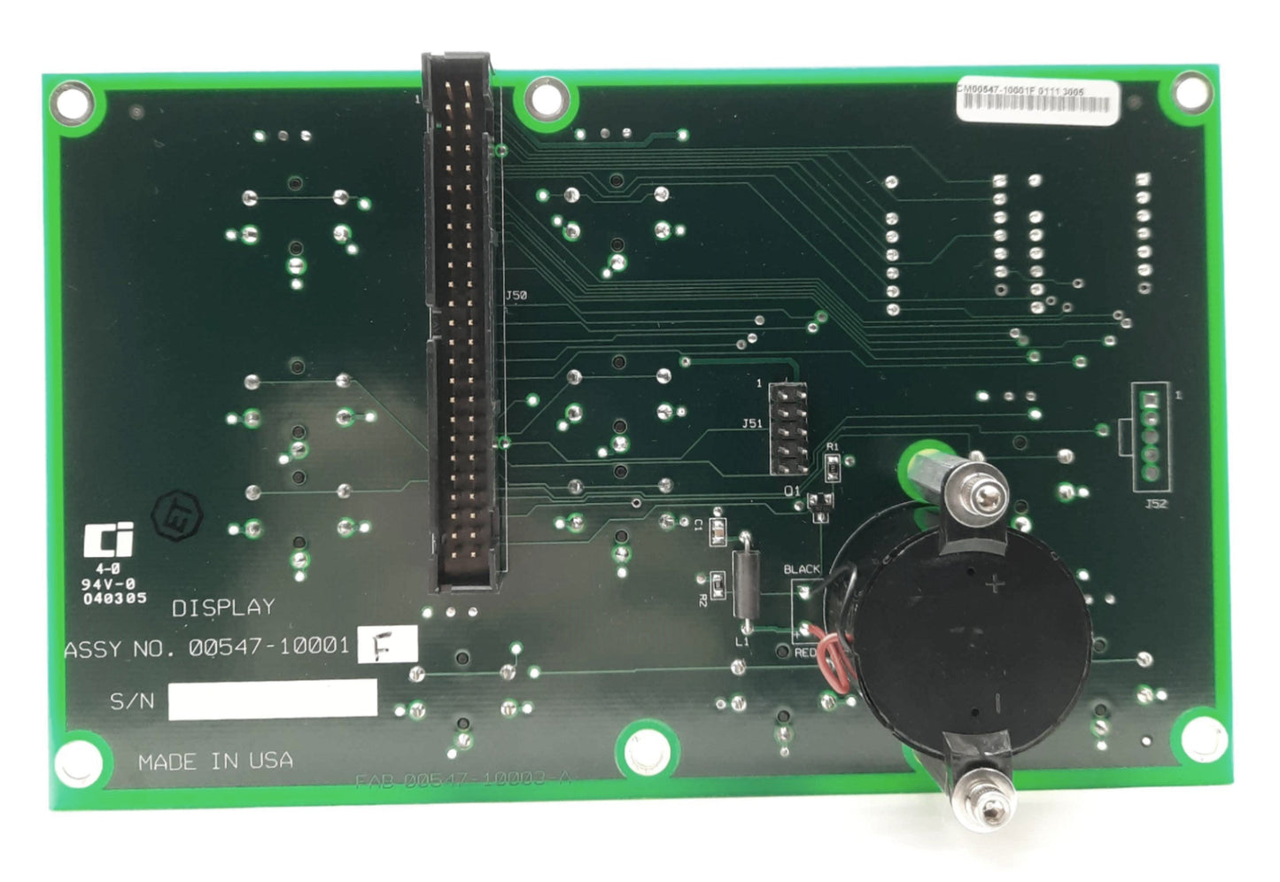 Used Biosense Webster 00547-10001 CoolFlow Irrigation Pump Control Panel/LCD Display
