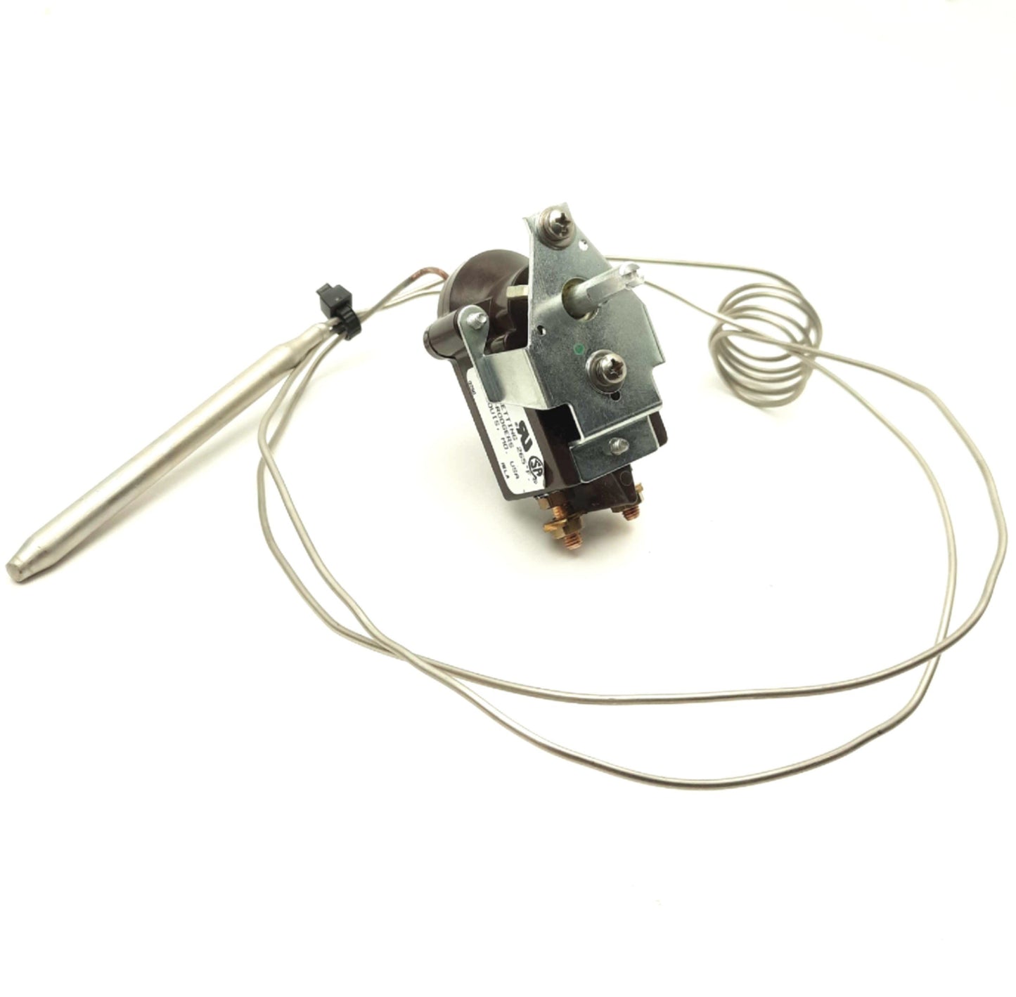 Used White Rodgers E12 Type 261-204 Thermostat 265°F SPST 120-240VAC 22A 6' Capillary