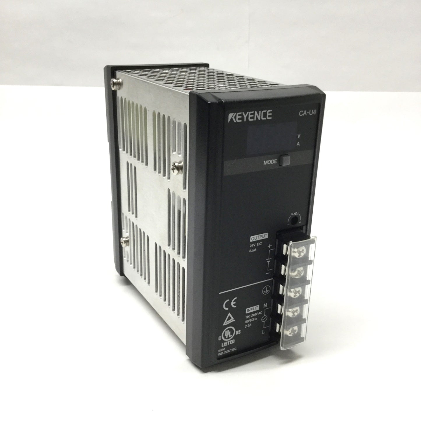Used Keyence CA-U4 Vision System Power Supply Unit 100-240VAC In, 24VDC 6.5A Out