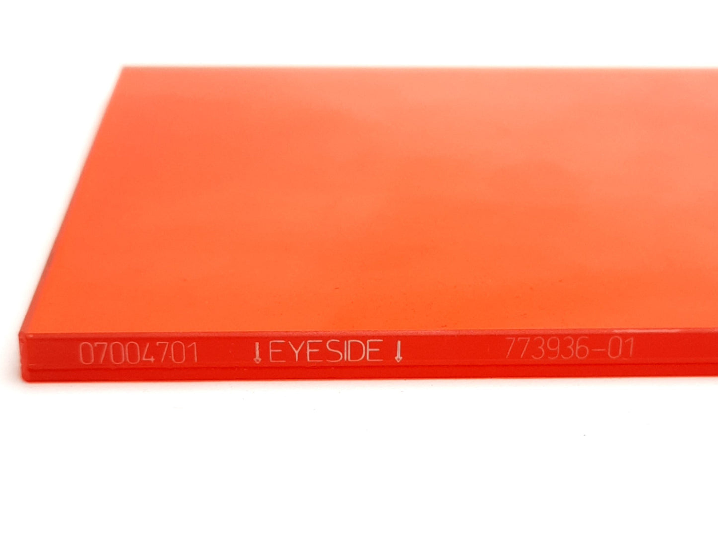 Used Trumpf 773936-01 Laser Safety Window 7-7/8" x 3-15/16" x 0.22", 180-315 >315-532