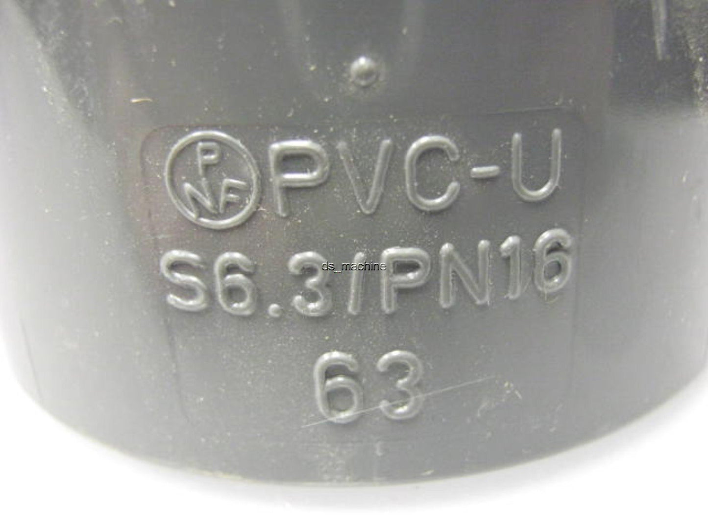 New Lot of 5 New Georg Fischer 721150111 63mm 45° PVC-U Elbow Grey +GF+