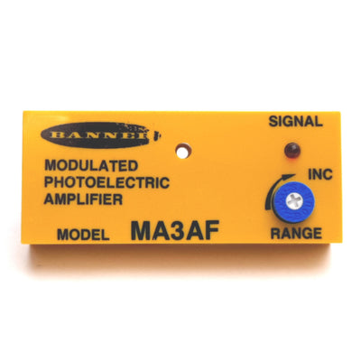 New Other Banner MA3AF MICRO-AMP Modulated Photoelectric Sensor Amplifier, 10-30VDC, NPN