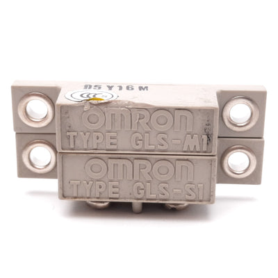 Used Omron GLS-S1 Magnetic Proximity Sensor W/ GLS-M1 Actuator, SPST-N/O, 100VDC 0.1A
