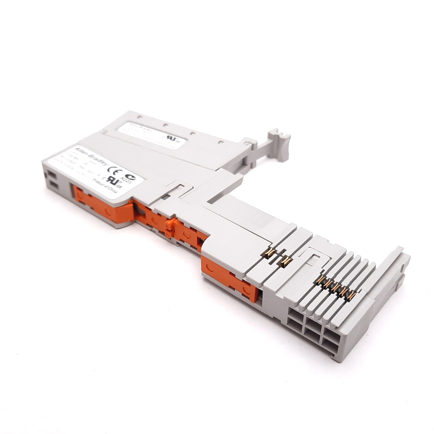 Used Allen Bradley 1734-MB PLC Mounting Base, With 1734-RTBS Terminal Block