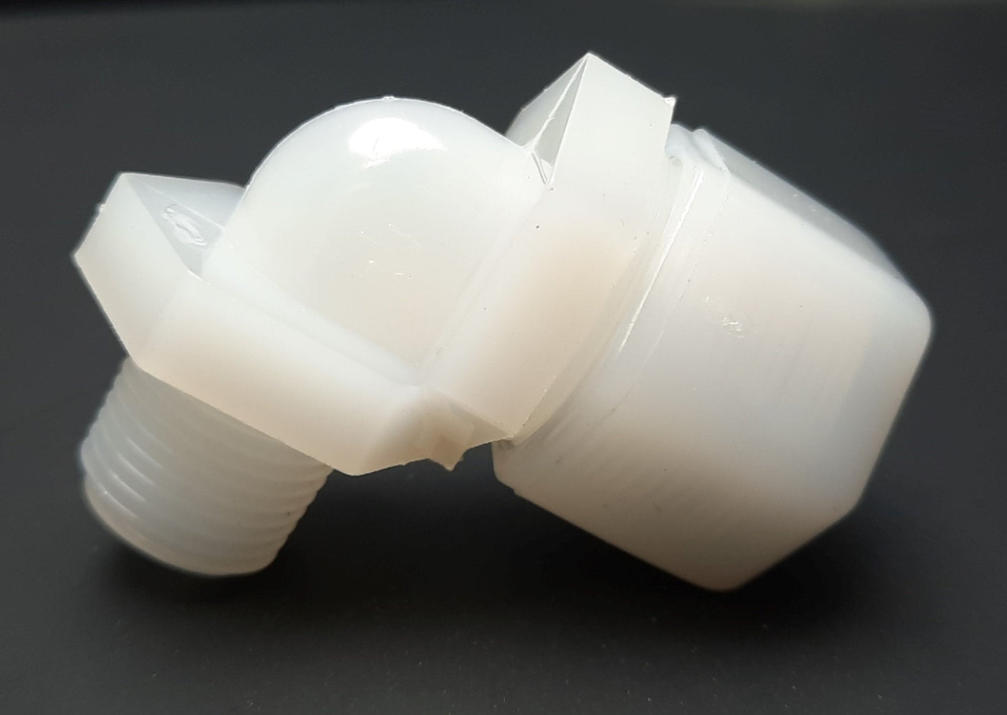 New Lot of 8 Parker N8ME6 Fast & Tite Thermoplastic Male Elbow 1/2" Tube, 3/8" NPT