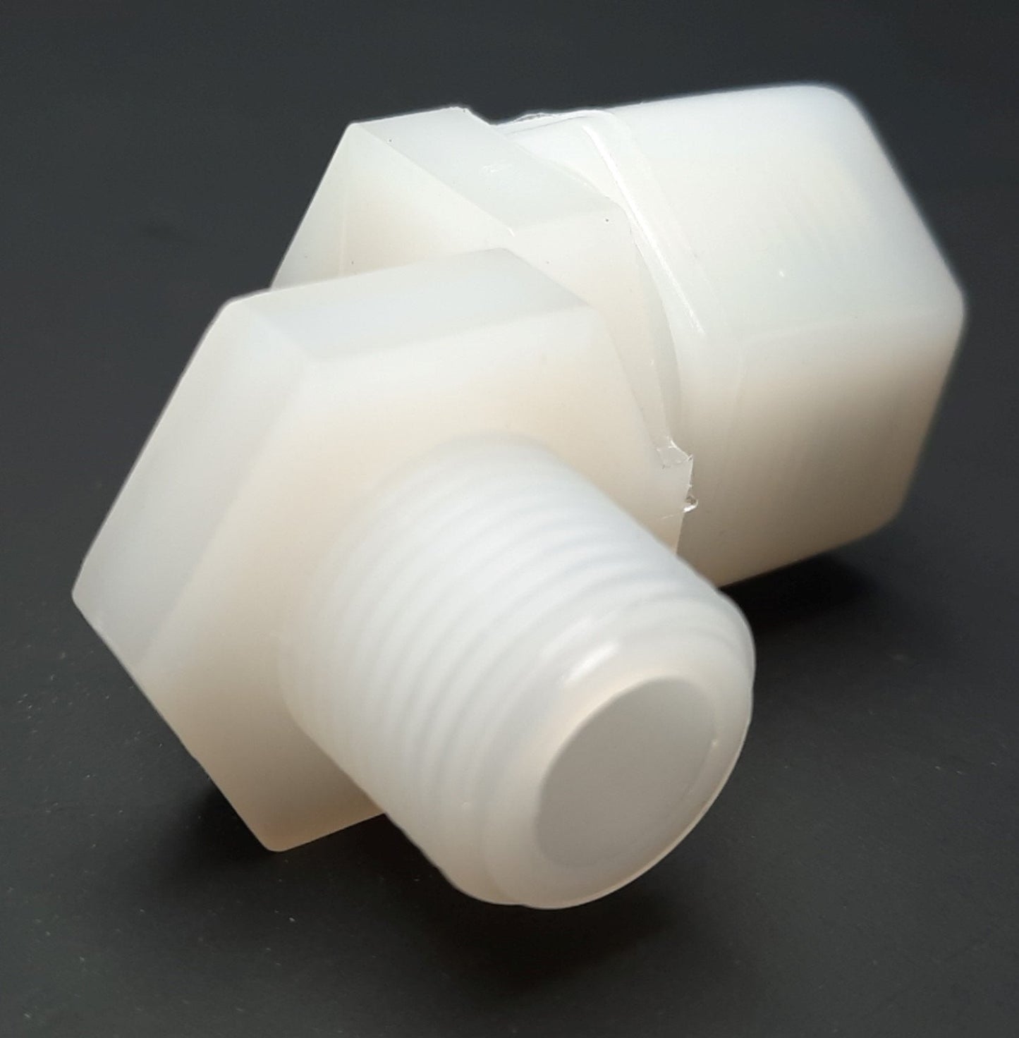 New Lot of 8 Parker N8ME6 Fast & Tite Thermoplastic Male Elbow 1/2" Tube, 3/8" NPT