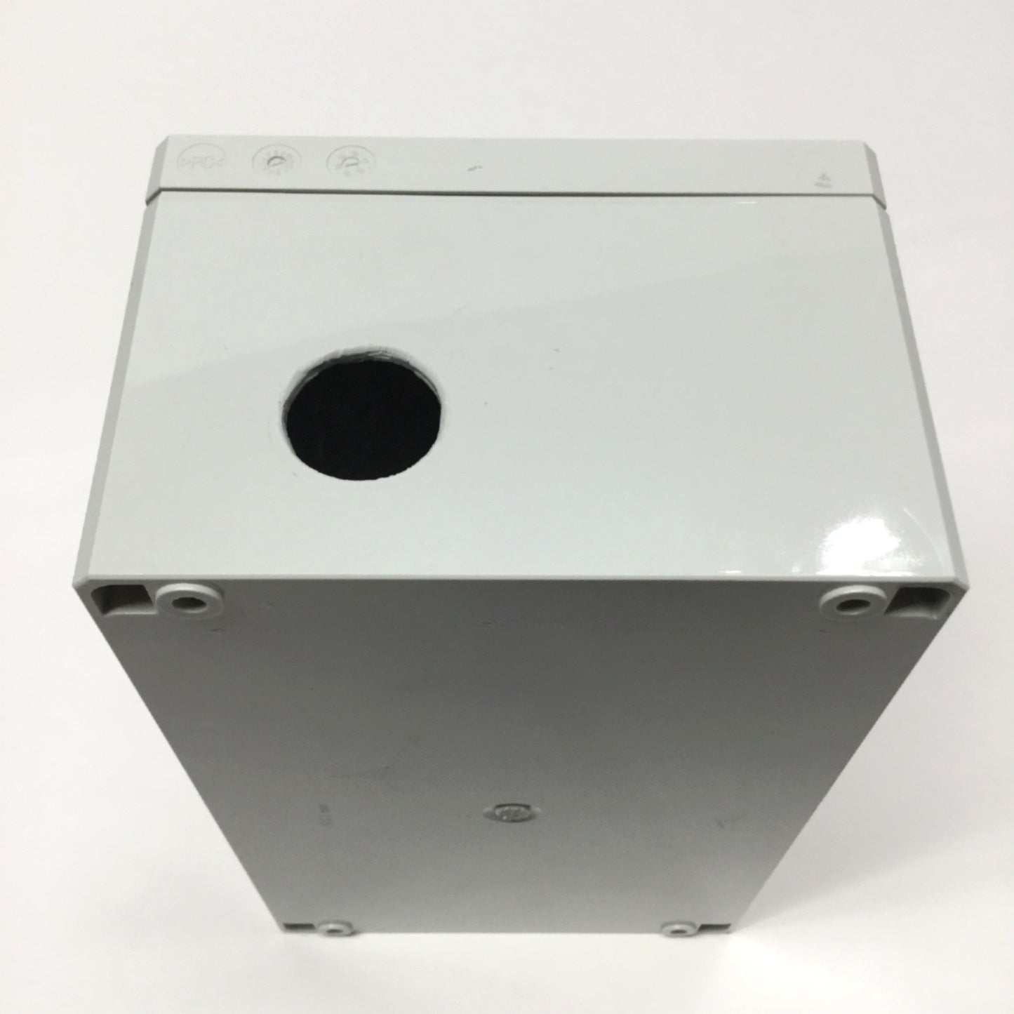 Used Hoffman Q4PBPCDM Pushbutton Enclosure Box 4-Hole Ø22.5mm, 200mm x 120mm x 87mm