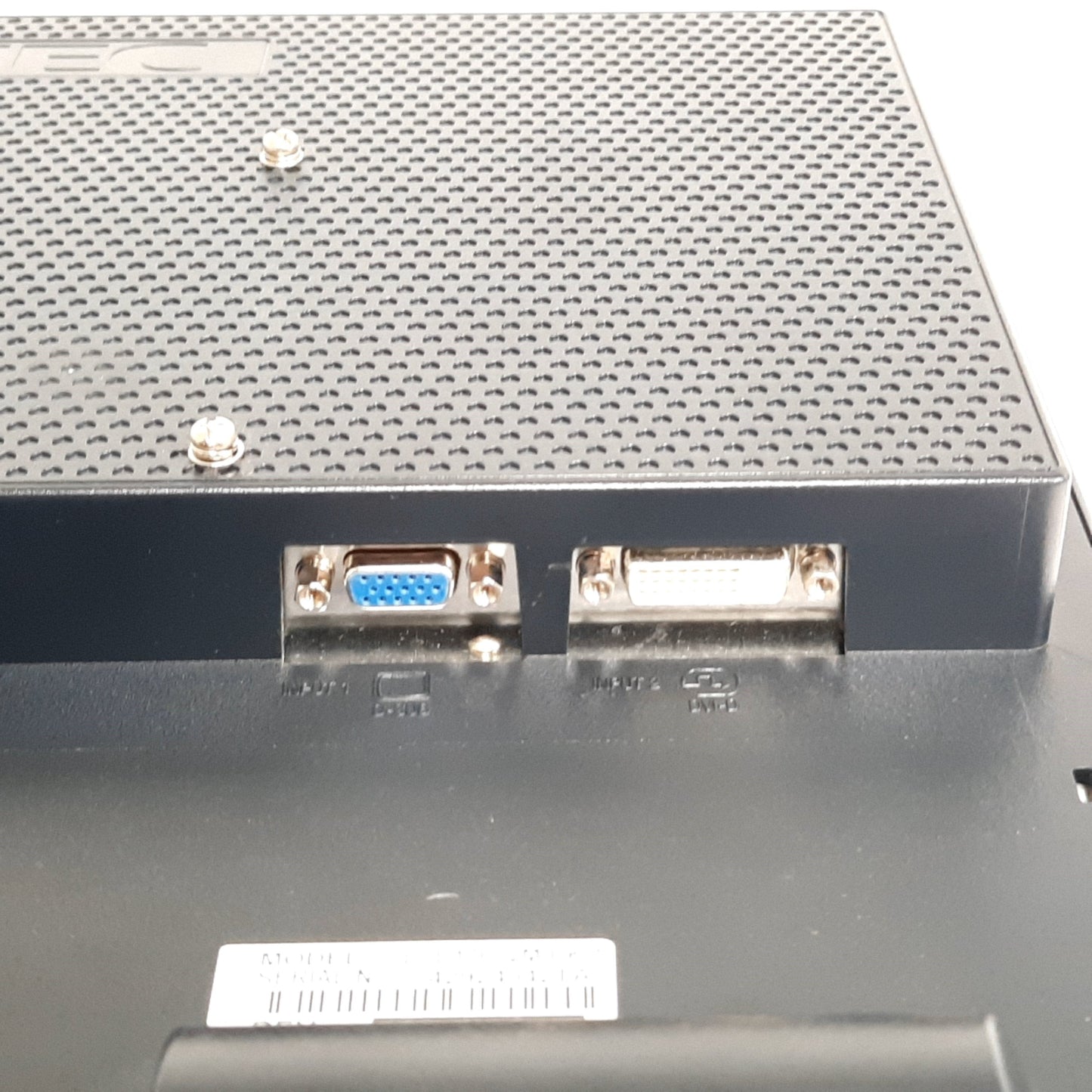 Used NEC MultiSync LCD1760VM 17" LCD Monitor, Power: 120/230VAC 50/60Hz, 1280x1024