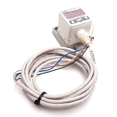 Used SMC ZSE40-C4-22L Digital Vacuum Pressure Switch, 12-24VDC, 10 to -101.3kPa