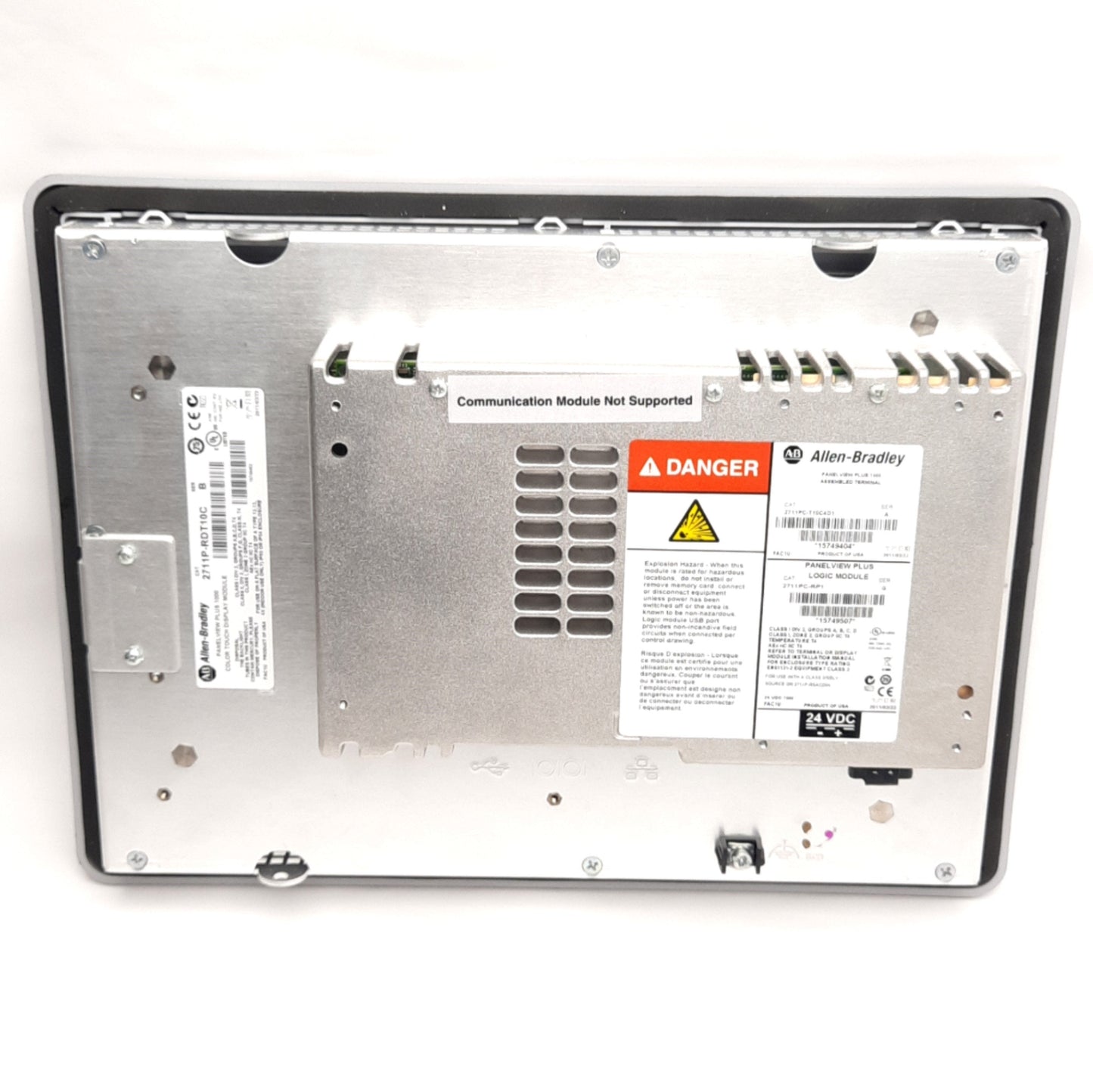 Used Allen Bradley 2711PC-T10C4D1 PanelView Plus 1000 Color Touchscreen Display HMI