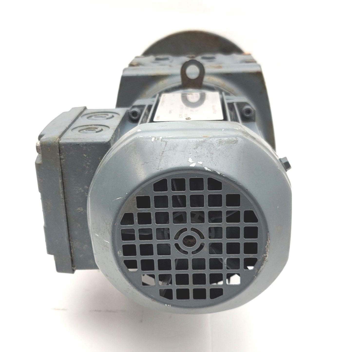 Used SEW EuroDrive RF37 DR63M6 Gearmotor 105.28:1, 8.5RPM, 1" Shaft, 220/380VAC 3-Ph