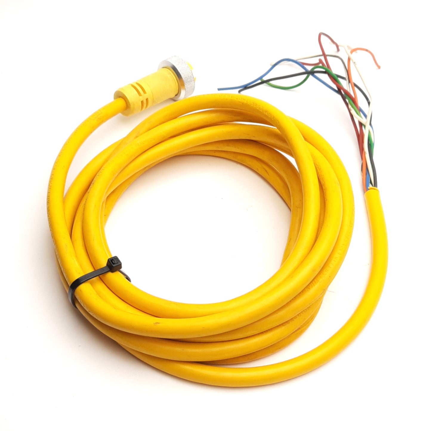Used Jokab Safety JSNA-8PFSE-20 Single Ended Cordset, 8MR 8-Pole Mini Female, 3.5m
