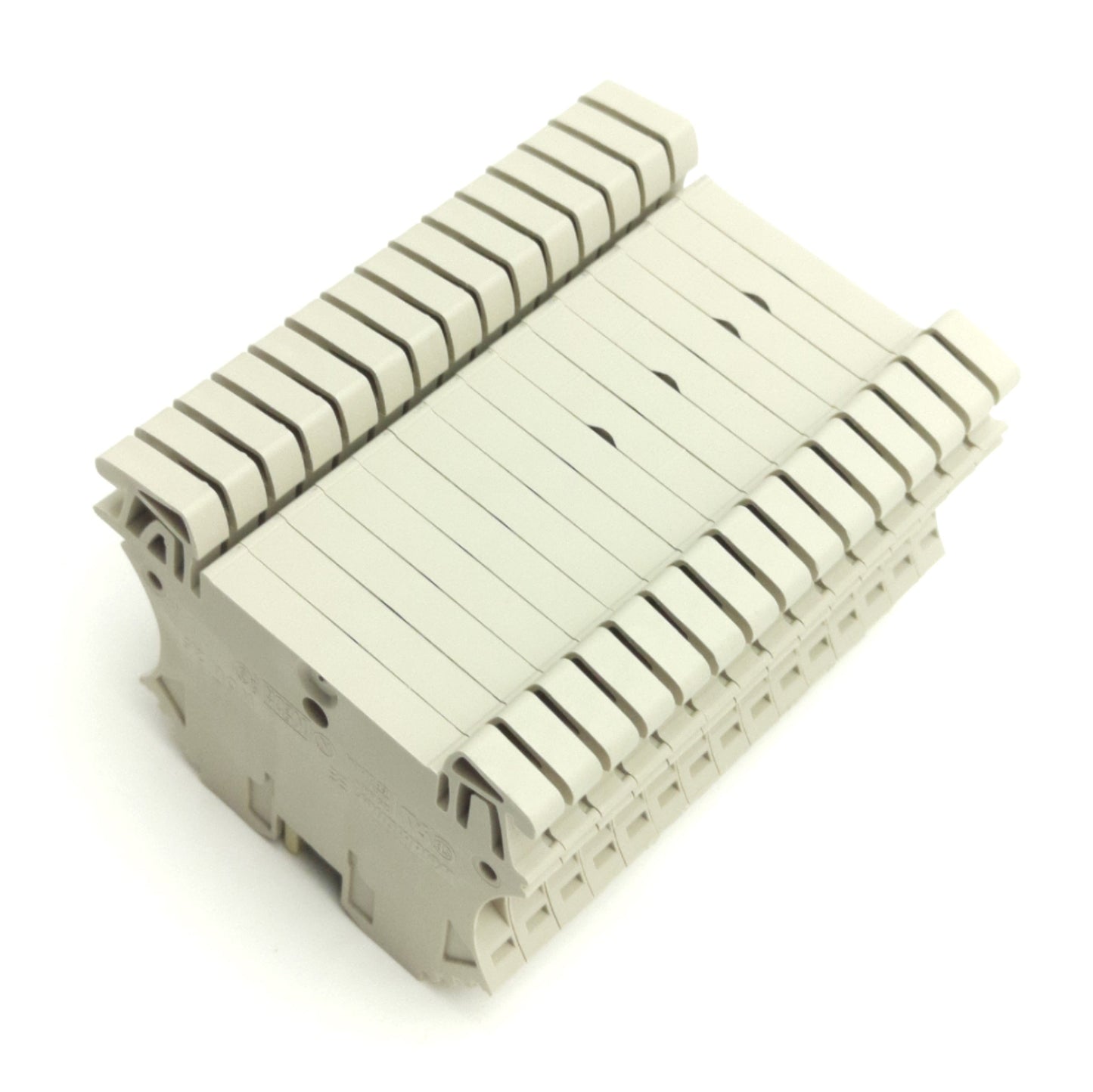 Used Lot of 15 Weidmuller WDU2.5 Terminal Block, Rating: 600V 20A, 26-12AWG