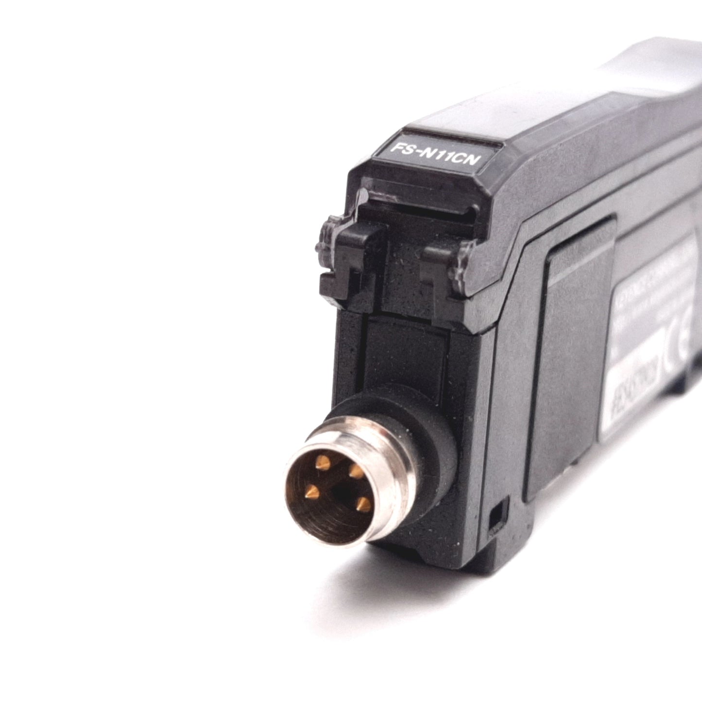 Used Keyence FS-N11CN Fiber Optic Sensor Amplifier, NPN, 12-24VDC, 20mA, 4-Pin M8