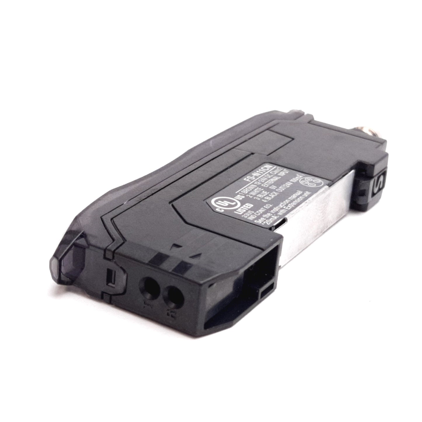 Used Keyence FS-N11CN Fiber Optic Sensor Amplifier, NPN, 12-24VDC, 20mA, 4-Pin M8
