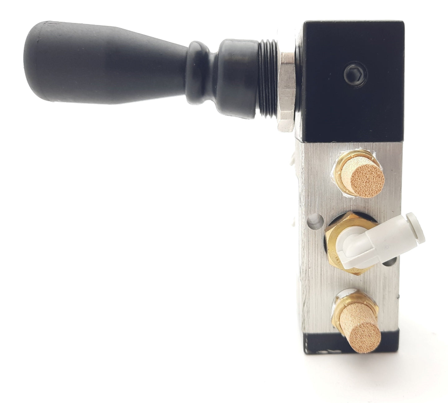 Used Clippard MMV-L4QD Lever Valve 4 Way 2 Position Detented 150PSIG 1/4" NPT