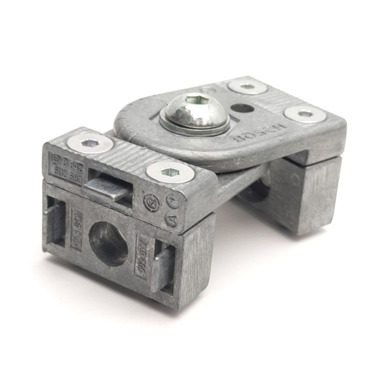 Used Bosch 3842502680 Aluminum Extrusion Multi-Angle Bracket 180°, 10mm T-Slot