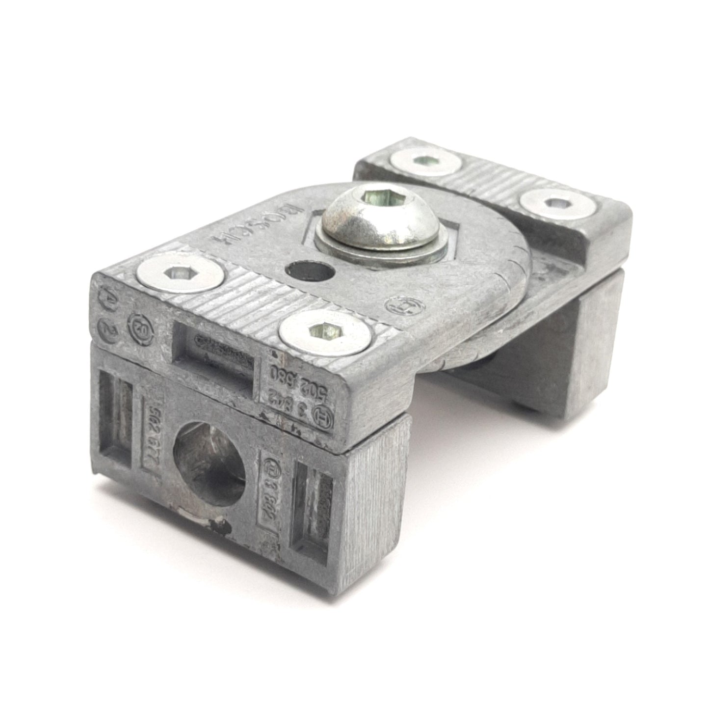 Used Bosch 3842502680 Aluminum Extrusion Multi-Angle Bracket 180°, 10mm T-Slot