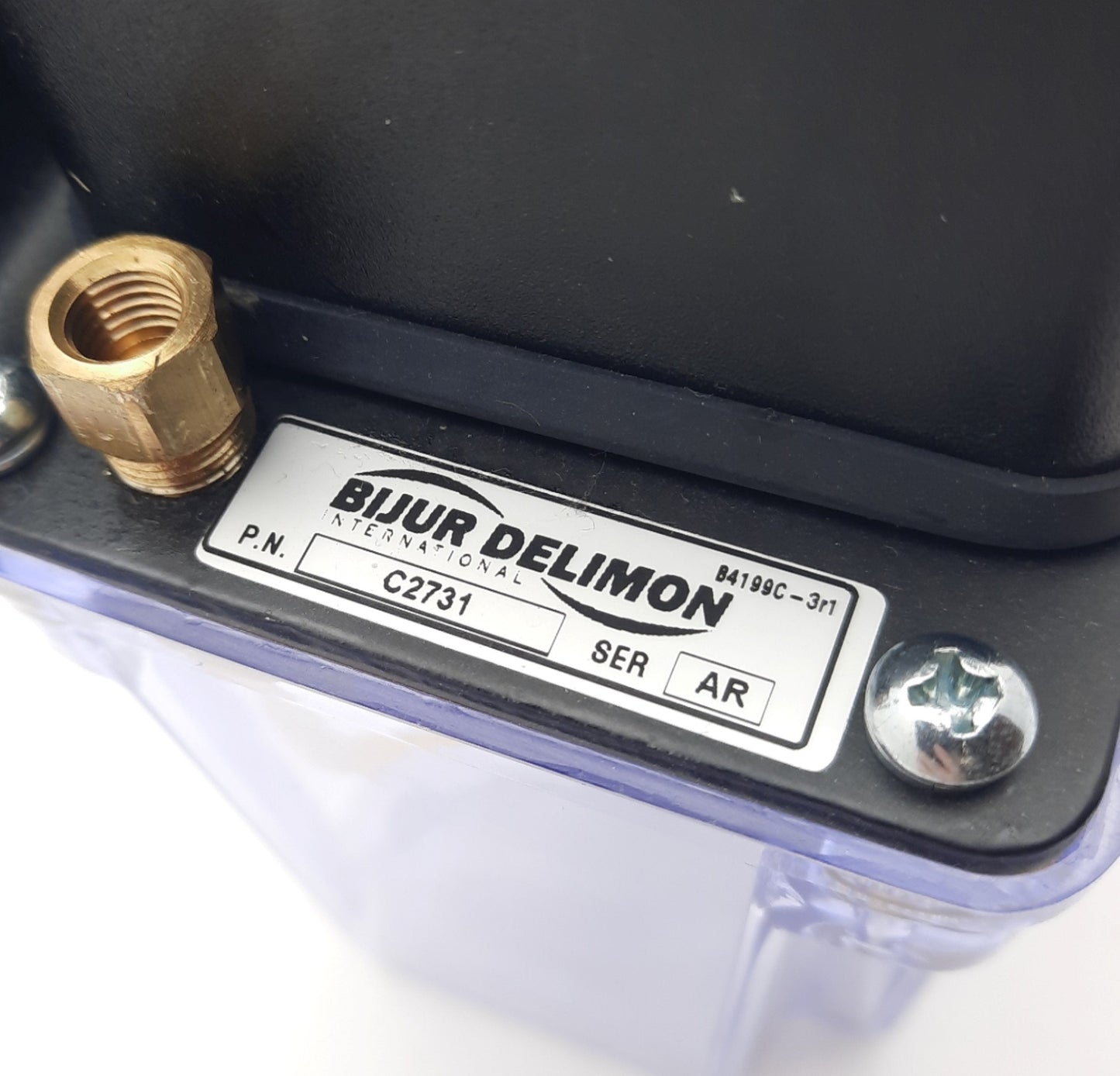 Used Bijur Delimon C2731 Lubricator Pump Single Phase 115VAC 20-50Psi 5/16-24 Thread