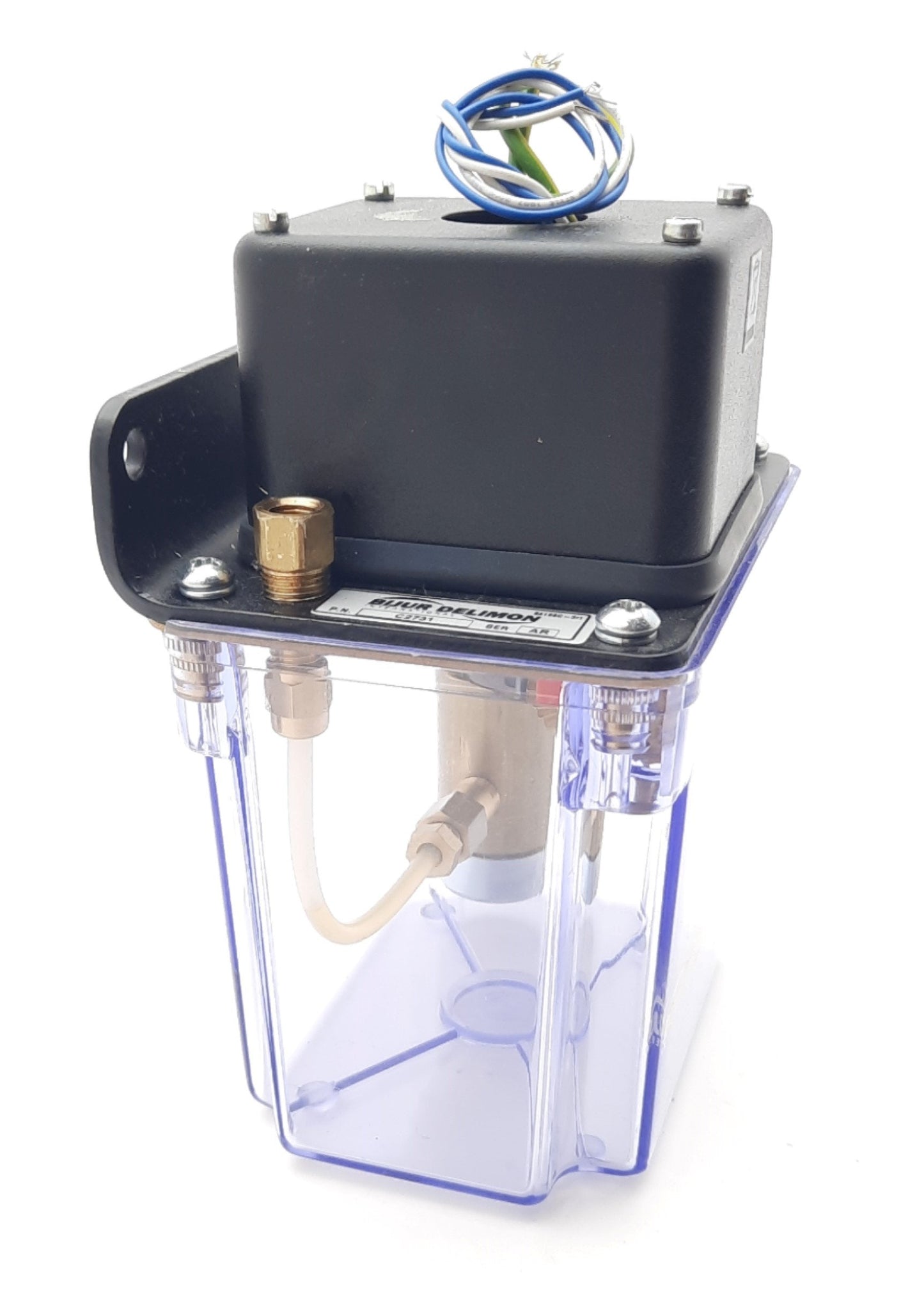 Used Bijur Delimon C2731 Lubricator Pump Single Phase 115VAC 20-50Psi 5/16-24 Thread