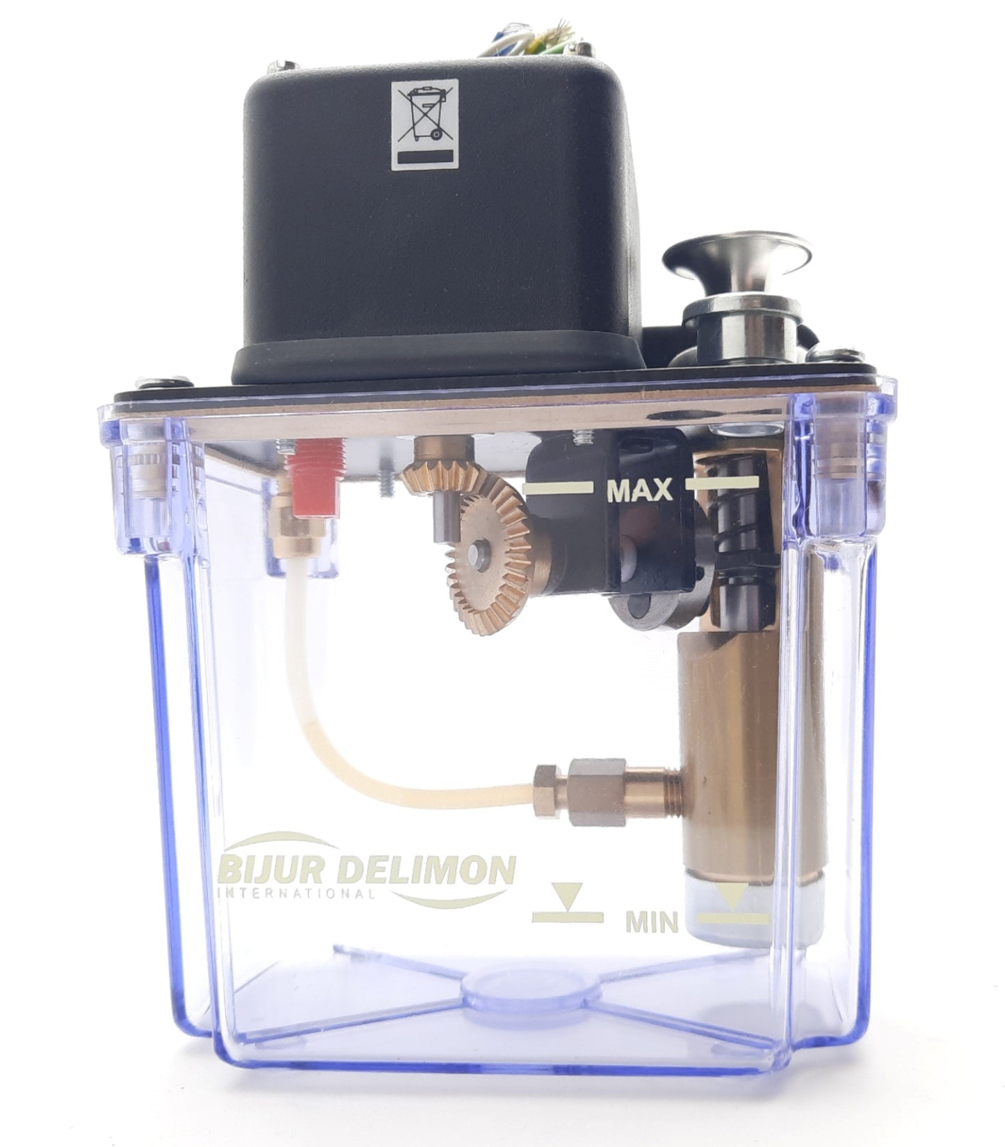 Used Bijur Delimon C2731 Lubricator Pump Single Phase 115VAC 20-50Psi 5/16-24 Thread