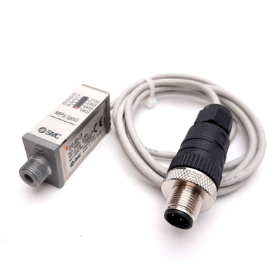 Used SMC IS10-N01-LP Pressure Switch, 0.1-0.4MPa (15-60psi), 100VAC/DC, 1/8" NPT