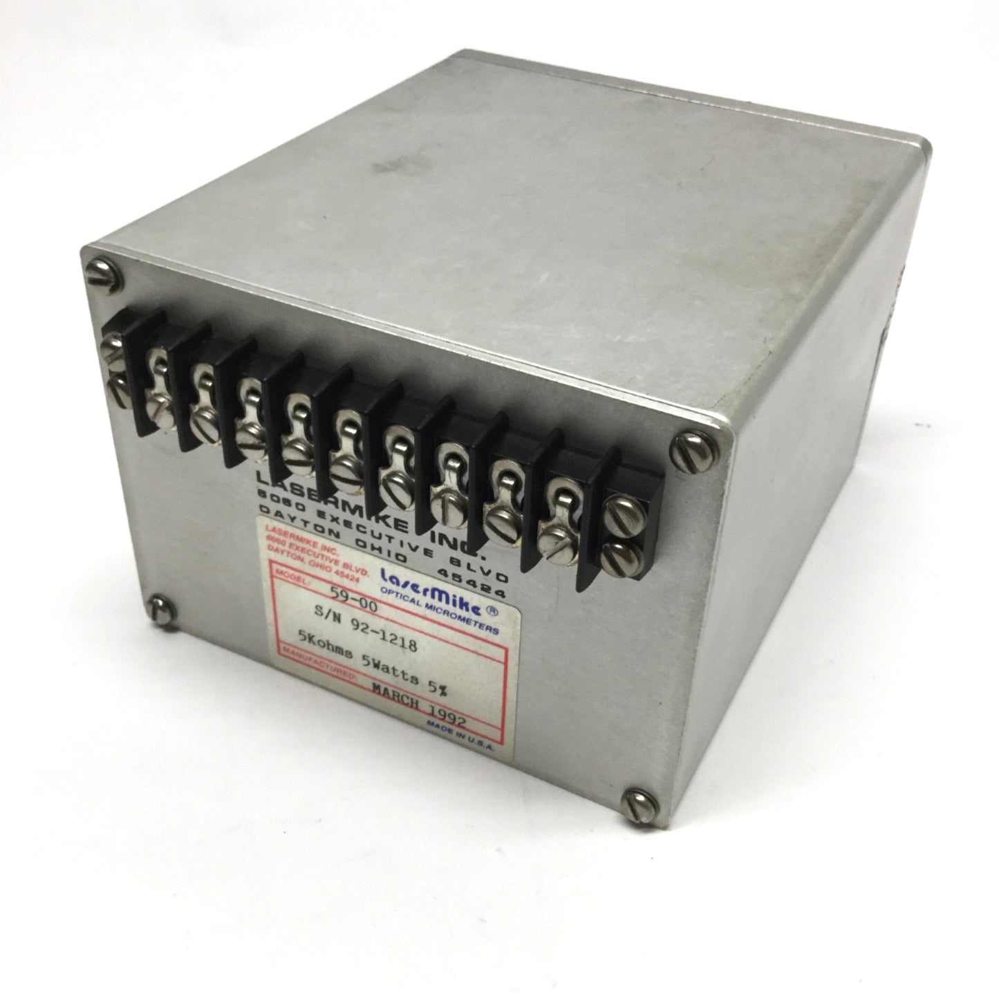 Used BETA LaserMike Model 59-00 Auto/Manual Motorized Potentiometer 5K-Ohm, 5 Watt