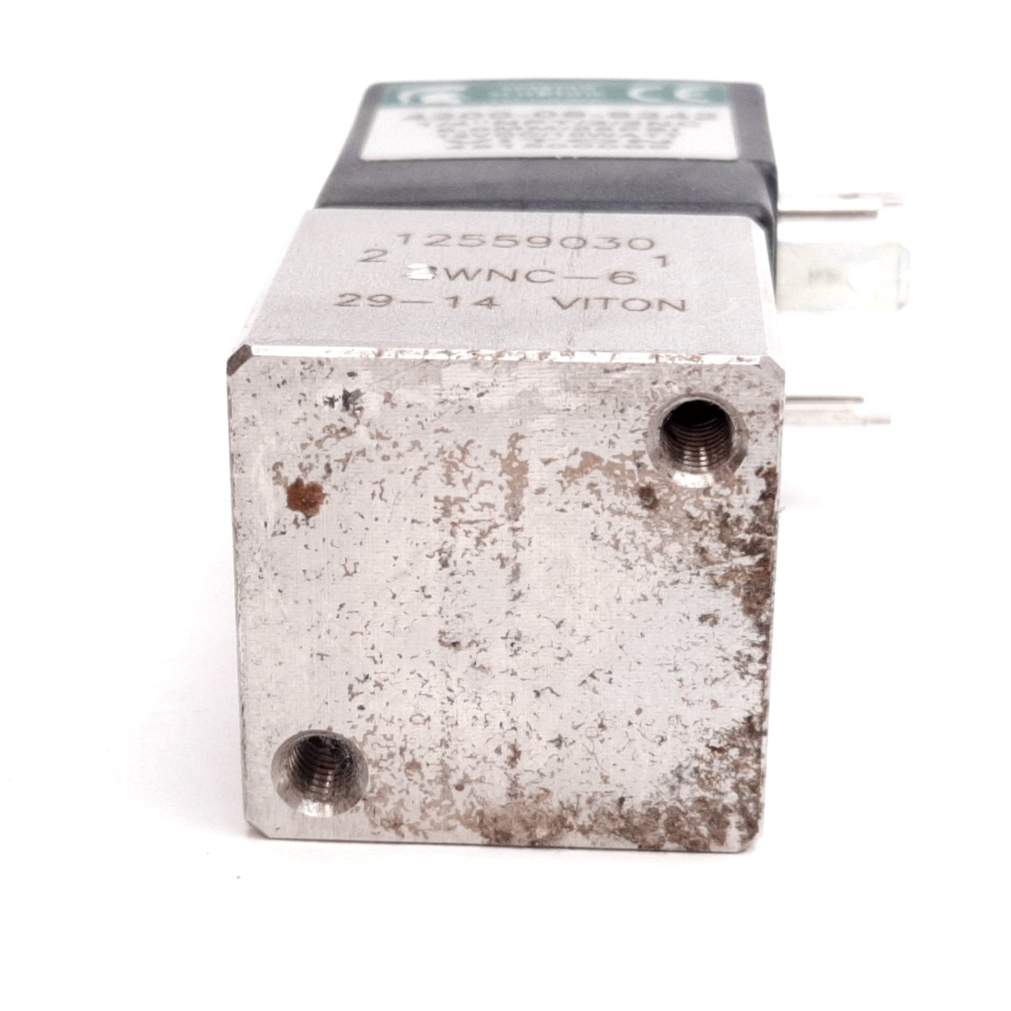 Used Spartan 4200-09-9242 Solenoid Valve, 2-Way N/C, 12VDC, 55psi, 1/4" NPT